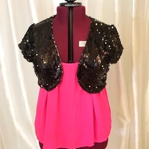 Sweetly Wonderful Sequin Shrug